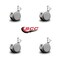 Service Caster 2 Inch MRI Safe Casters with Brakes, 3/8 Inch Threaded Stem, Set of 4, SCC, 4PK SCC-TS02S50-TPR-GRY-B-381634-MRI-4 - alternate 4